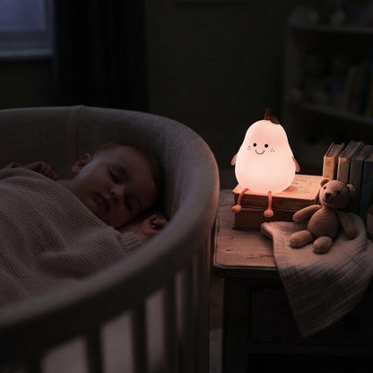 Veilleuse Poire – Lampe Tactile 7 Couleurs pour Chambre Enfant - Kidstresor
