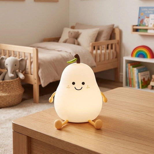 Veilleuse Poire – Lampe Tactile 7 Couleurs pour Chambre Enfant - Kidstresor