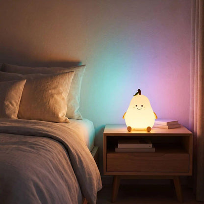 Veilleuse Poire – Lampe Tactile 7 Couleurs pour Chambre Enfant - Kidstresor