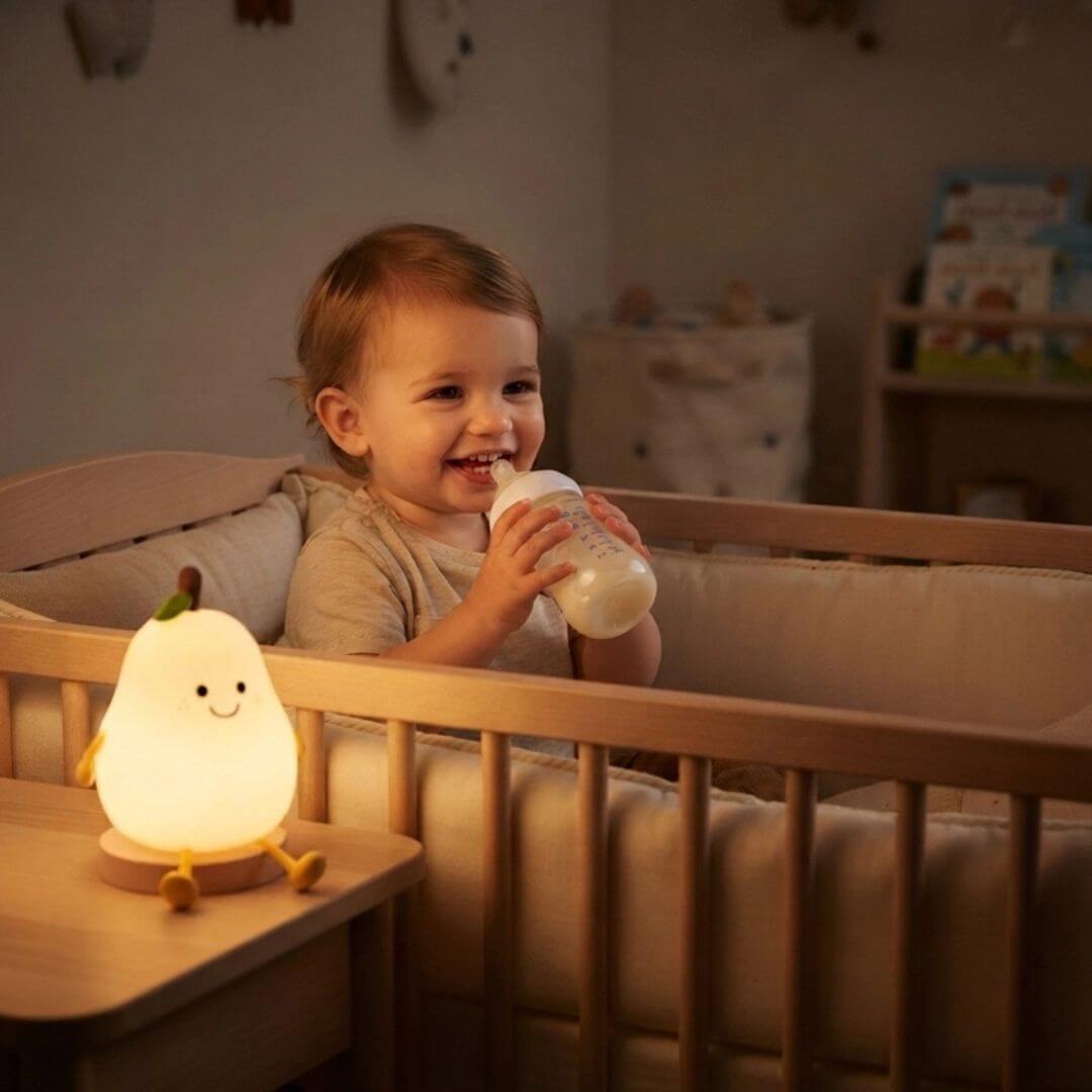 Veilleuse Poire – Lampe Tactile 7 Couleurs pour Chambre Enfant - Kidstresor